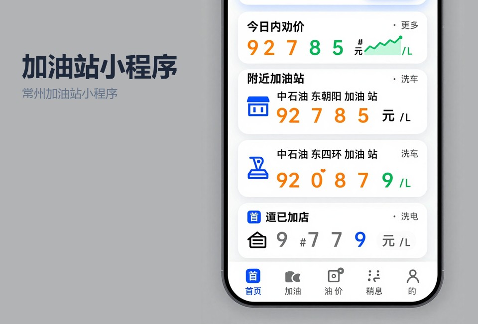 常州加油站小程序开发,加油站会员小程序,电子发票小程序,优惠券核销,常州小程序开发