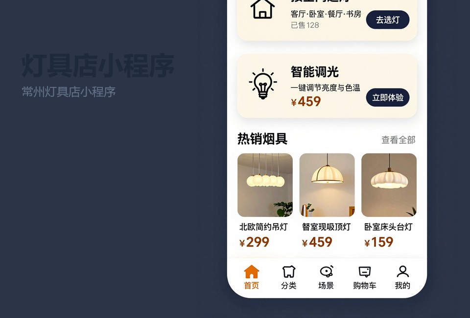 常州灯具店小程序,灯具店小程序开发,常州小程序定制,灯具安装预约小程序