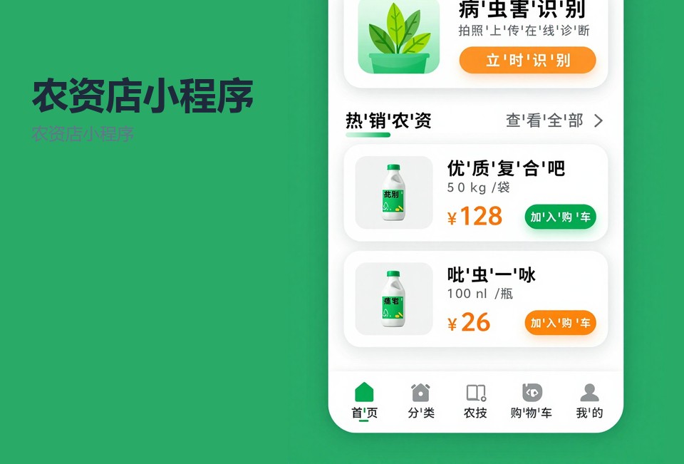 农资店小程序,常州小程序开发,赊账台账,库存预警,乡镇农资