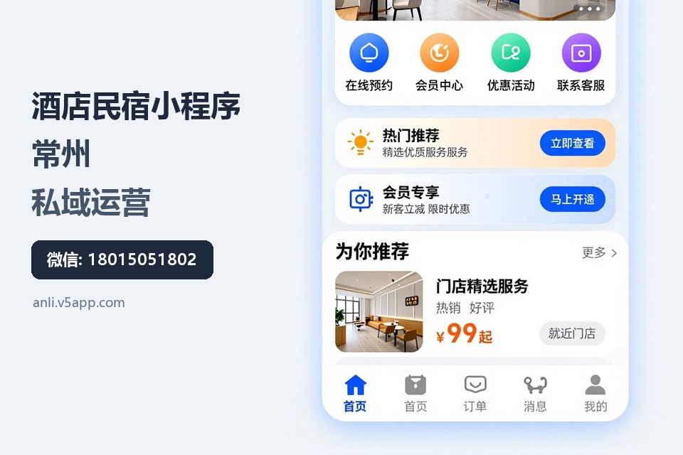 酒店民宿小程序,常州,私域运营,分销系统,OTA