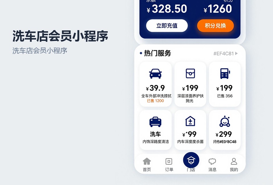 洗车店会员小程序,常州新北区,车辆档案,临期提醒,扫码消费